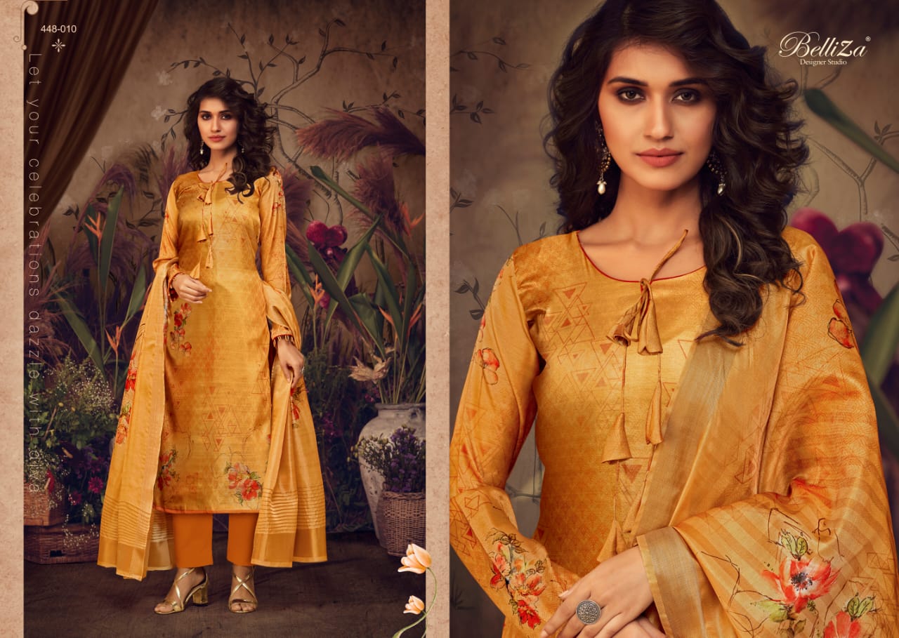 Belliza Designer Studio Presents  Maanya Modal Satin Digital Print Salwar Kameez In Surat Market