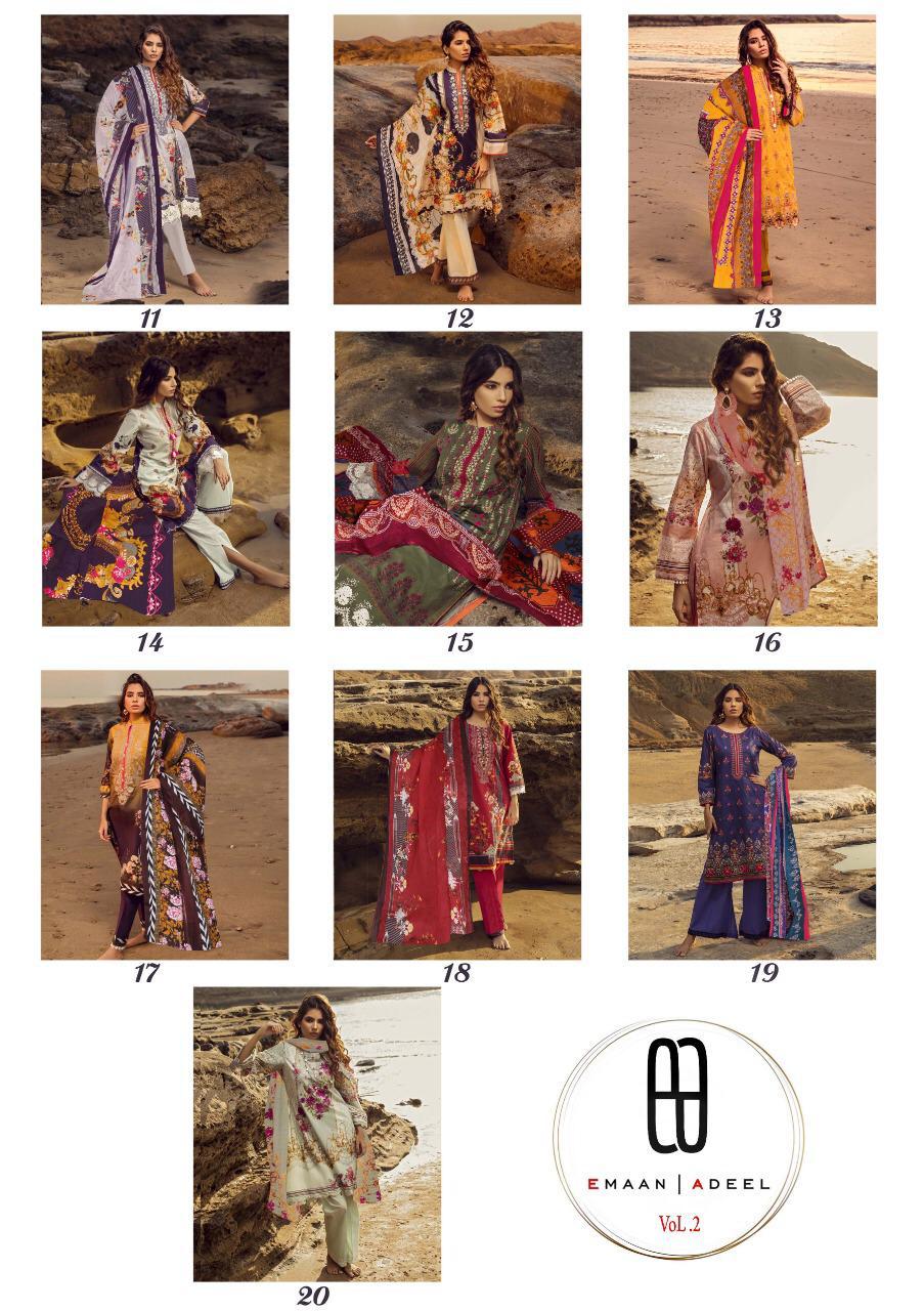 Emman Adeel Vol-2 Pakistani Dress Material