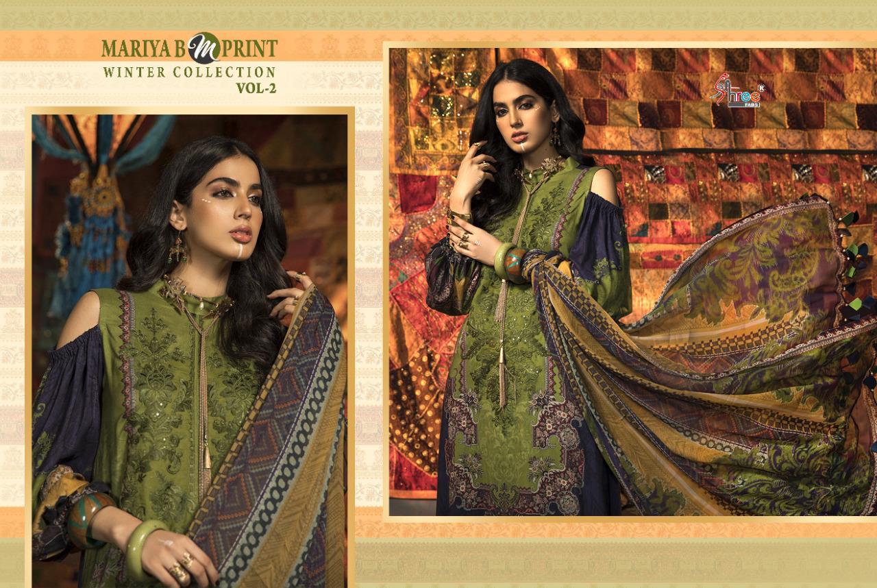 Shree Fabs Mariya B Mprint Winter Collection Vol 2 Salwar Suit Wholesale Catalog 8 Pcs