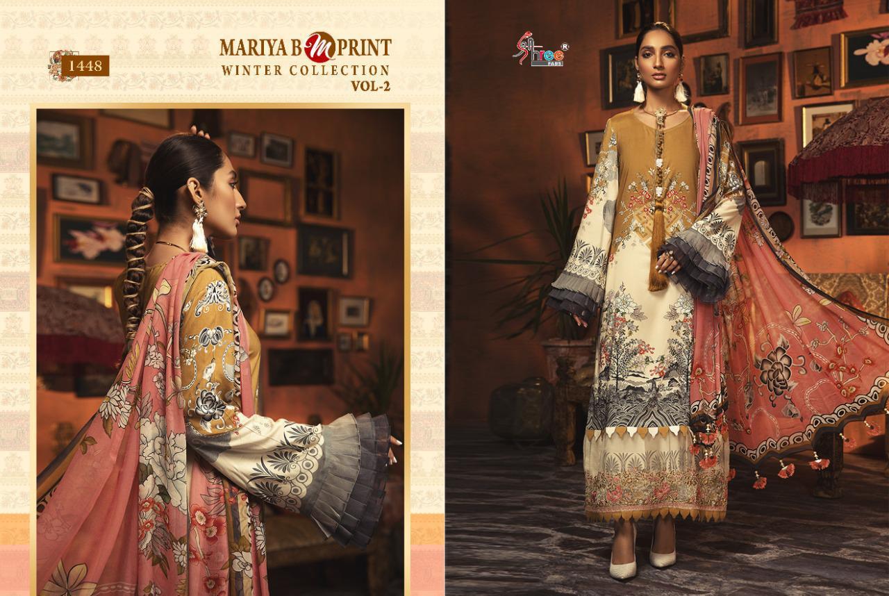 Shree Fabs Mariya B Mprint Winter Collection Vol 2 Salwar Suit Wholesale Catalog 8 Pcs