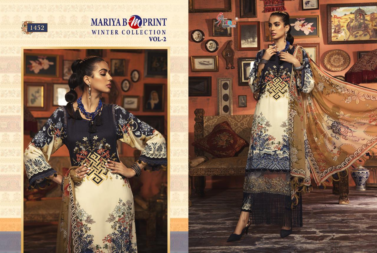 Shree Fabs Mariya B Mprint Winter Collection Vol 2 Salwar Suit Wholesale Catalog 8 Pcs