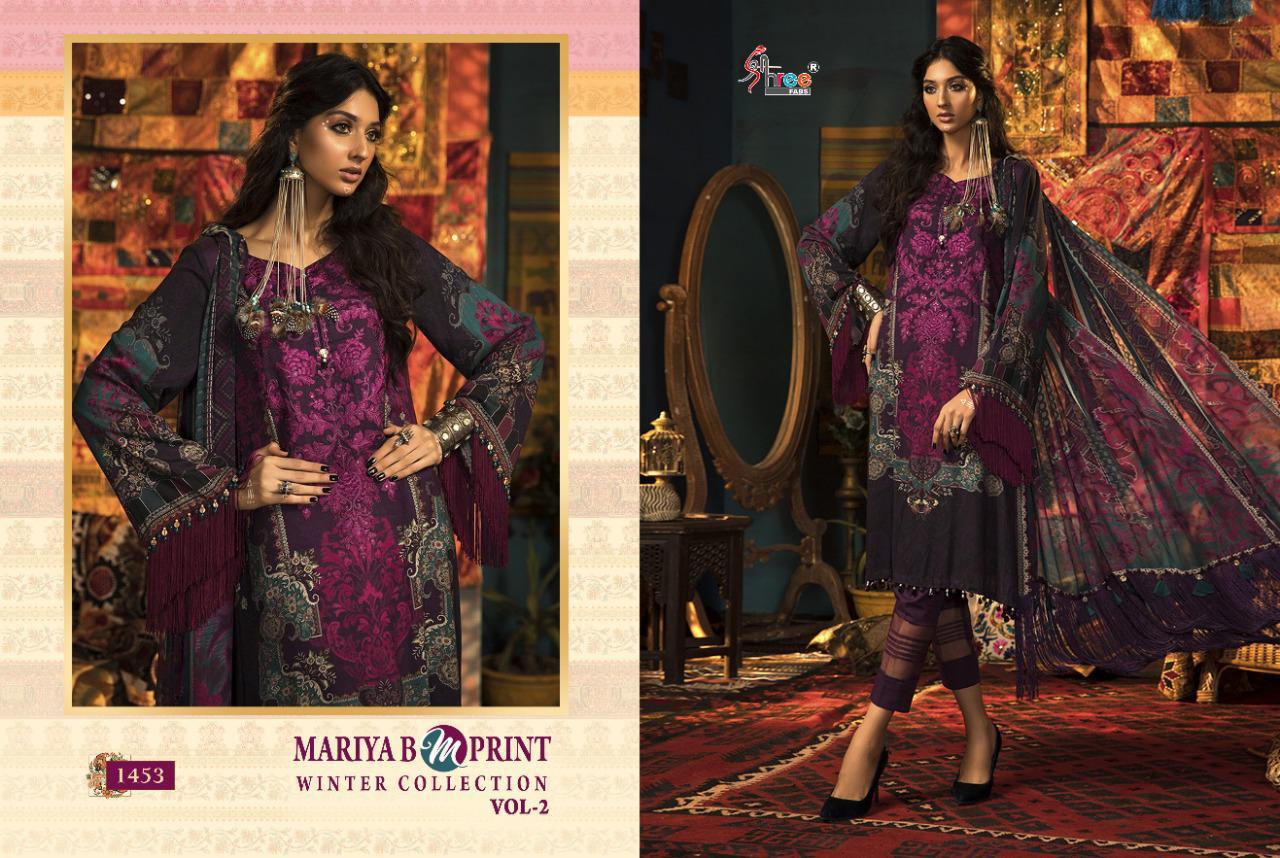 Shree Fabs Mariya B Mprint Winter Collection Vol 2 Salwar Suit Wholesale Catalog 8 Pcs