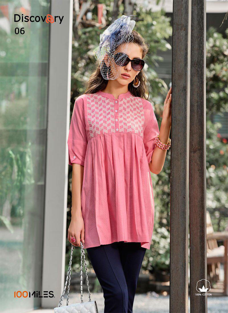 100 Miles Presents Discovery  Designer Kurties Wholesale Rate In Surat