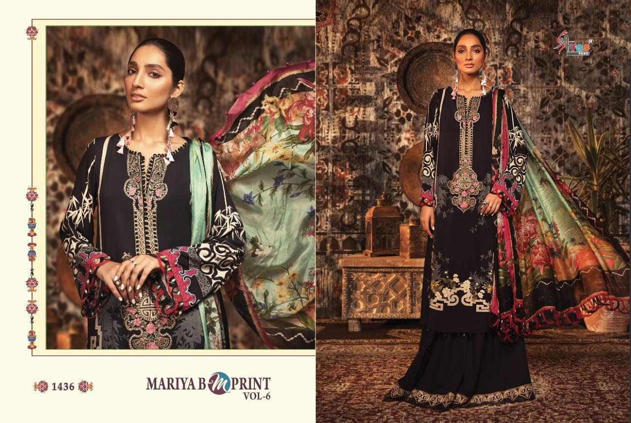 Shree Fasbs Presents Mariya B M Print Winter Collection Vol1 Printed Pashmina With Embroidery Work Pakistani Dress Wholseale Rate In Surat