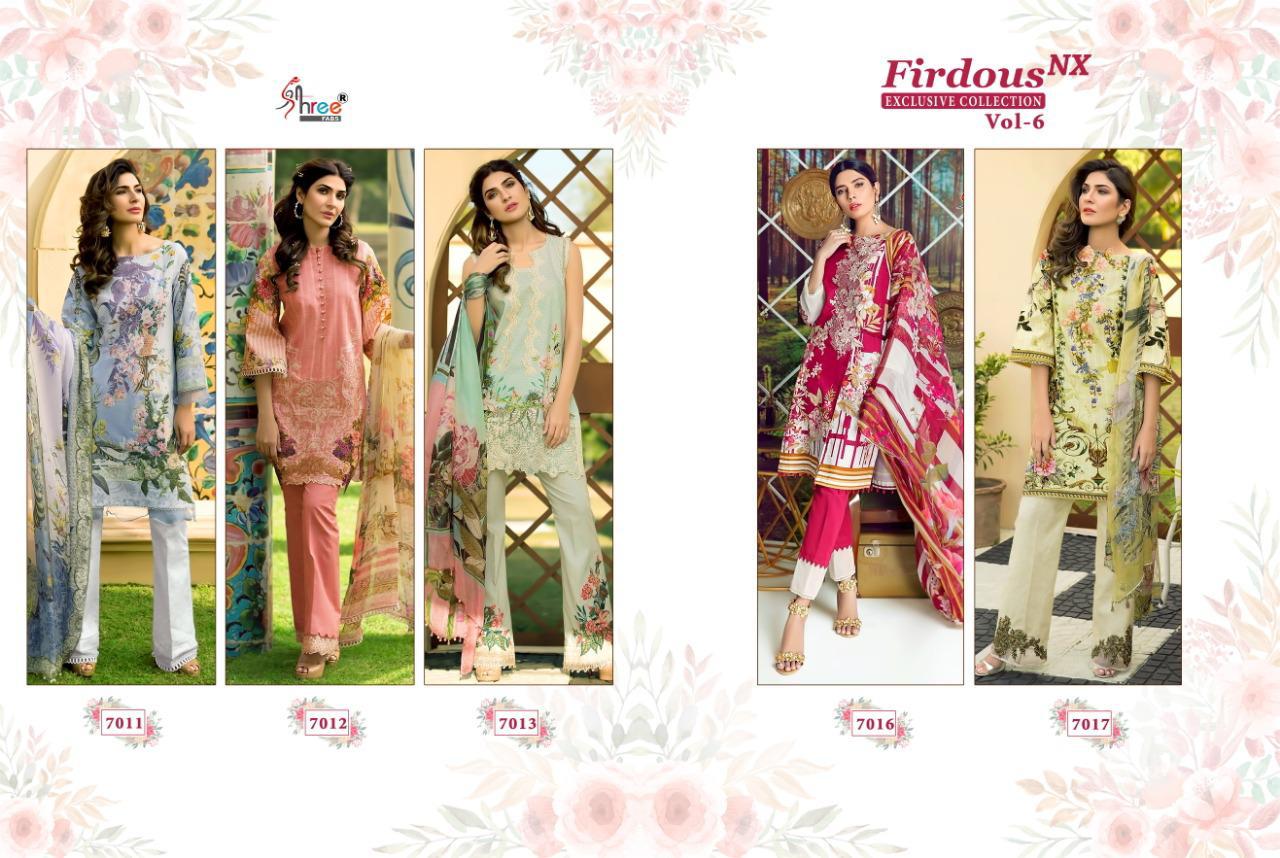 Shree Fabs Presents Firdous Exclusive Collection Vol 6 Nx Wholesale Rate In Surat