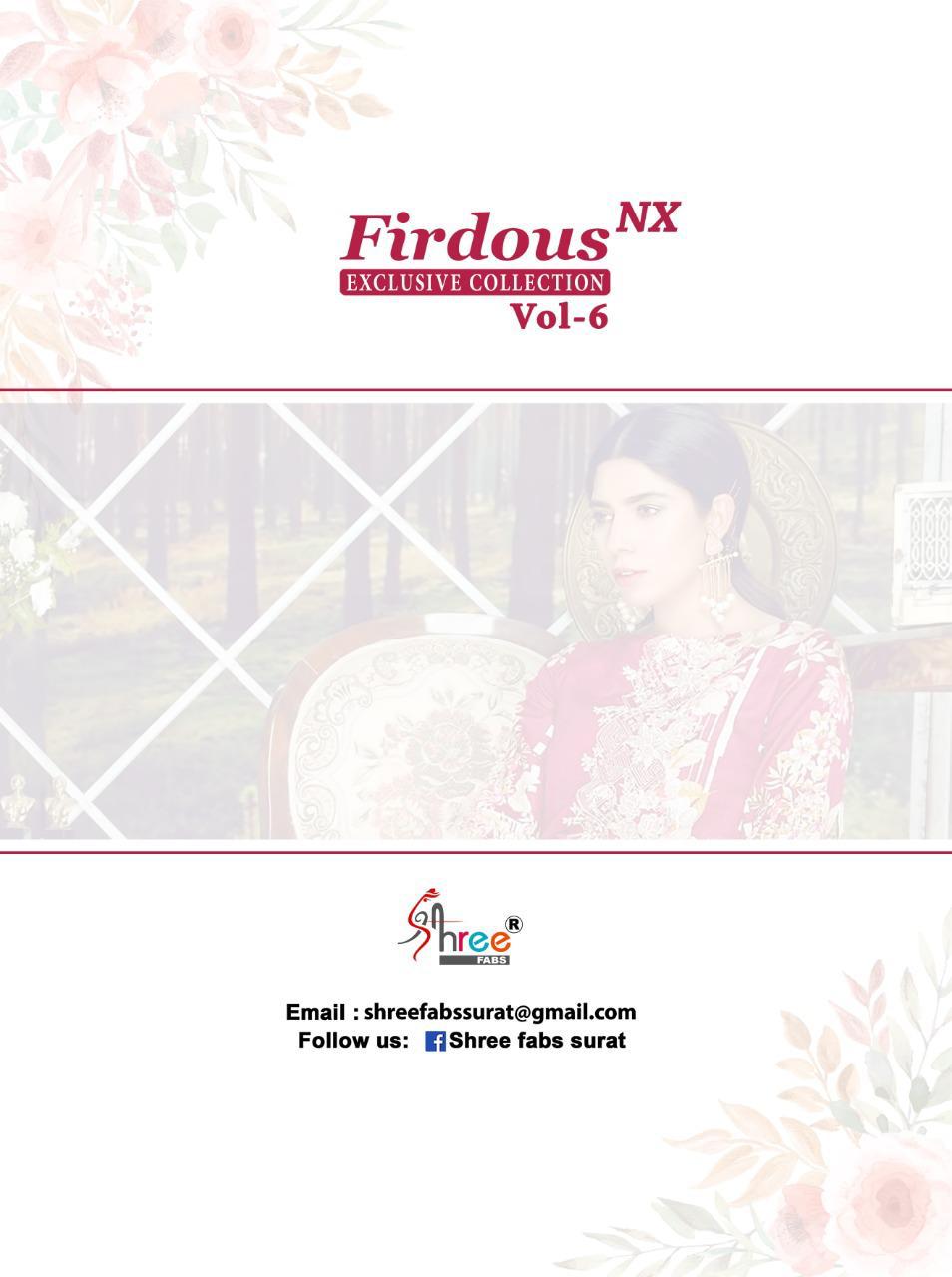 Shree Fabs Presents Firdous Exclusive Collection Vol 6 Nx Wholesale Rate In Surat