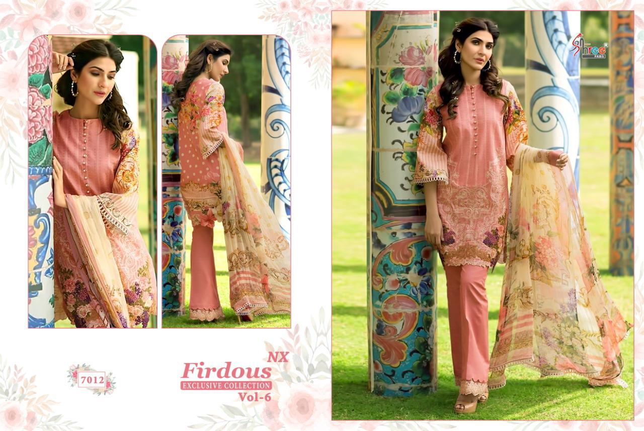 Shree Fabs Presents Firdous Exclusive Collection Vol 6 Nx Wholesale Rate In Surat
