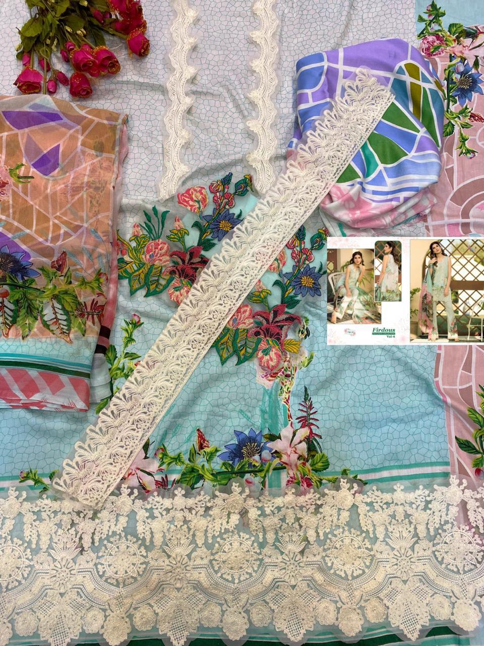 Shree Fabs Presents Firdous Exclusive Collection Vol 6 Nx Wholesale Rate In Surat