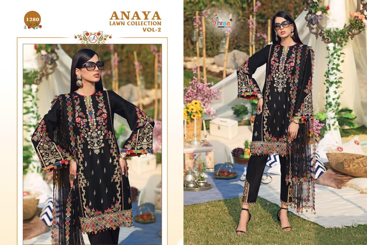 Shree Fab Presents Anaya Lawn Collection Vol 2 Pure Lawn Cotton Pakistani Suit Wholesale Rate In Surat