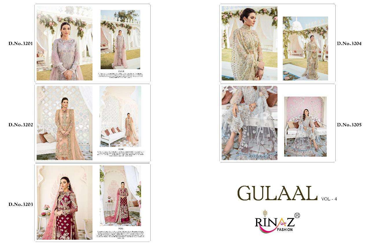 Rinaz Fashion Presents  Gulaal Vol 4 Wholesale Rate In Surat