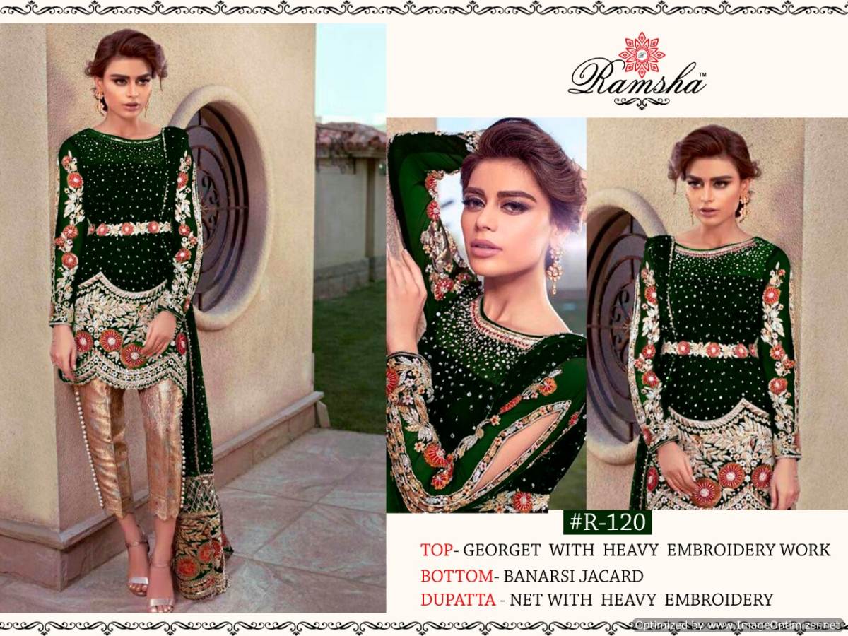R-120 Colours Pakistani Concepts Suits By Ramsha At Wholesale Rate In Surat