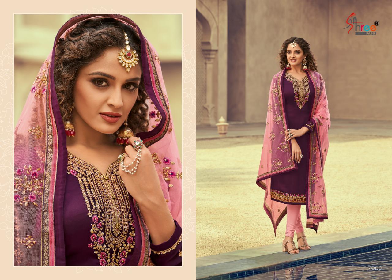 Tehzeeb Designer Georgette Salwar Kameez By Shree Fabs At Wholesale Rate In Surat