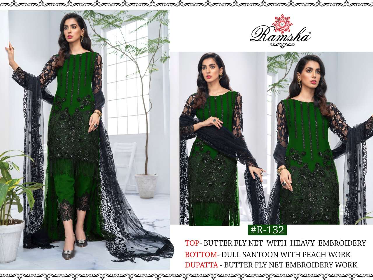 Ramsha 132 Series Colours Catalogue By Ramsha At Wholesale Rate In Surat