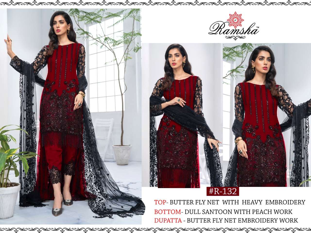 Ramsha 132 Series Colours Catalogue By Ramsha At Wholesale Rate In Surat