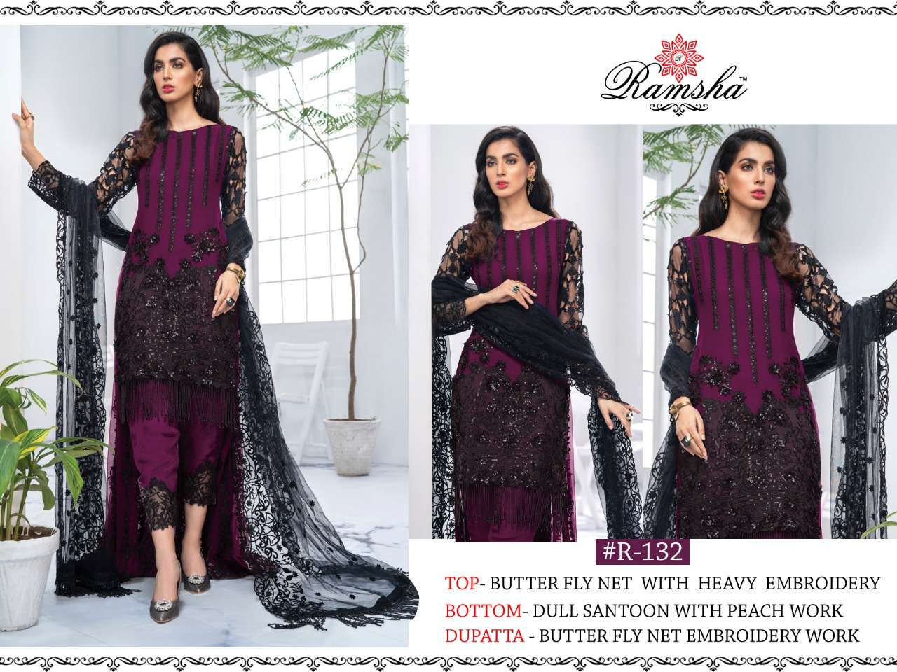Ramsha 132 Series Colours Catalogue By Ramsha At Wholesale Rate In Surat
