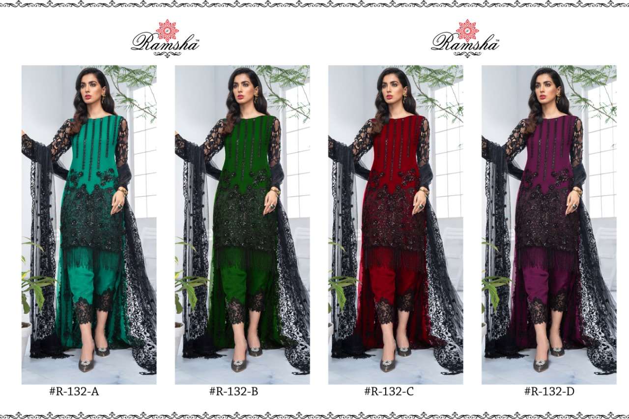 Ramsha 132 Series Colours Catalogue By Ramsha At Wholesale Rate In Surat