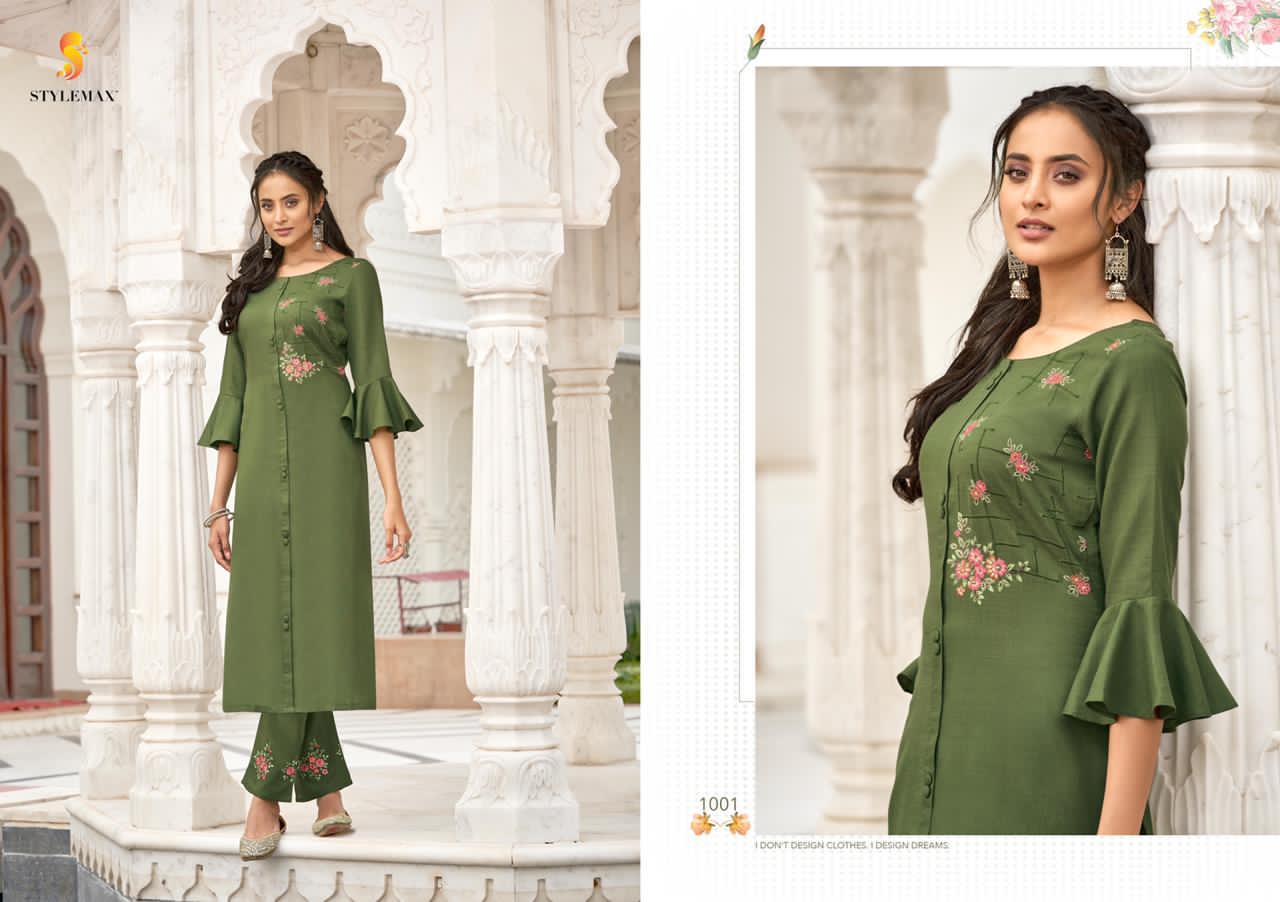 Ananya Vol-03 Rayon Kurti With Bottom By Stylemax At Wholesale Rate In Surat