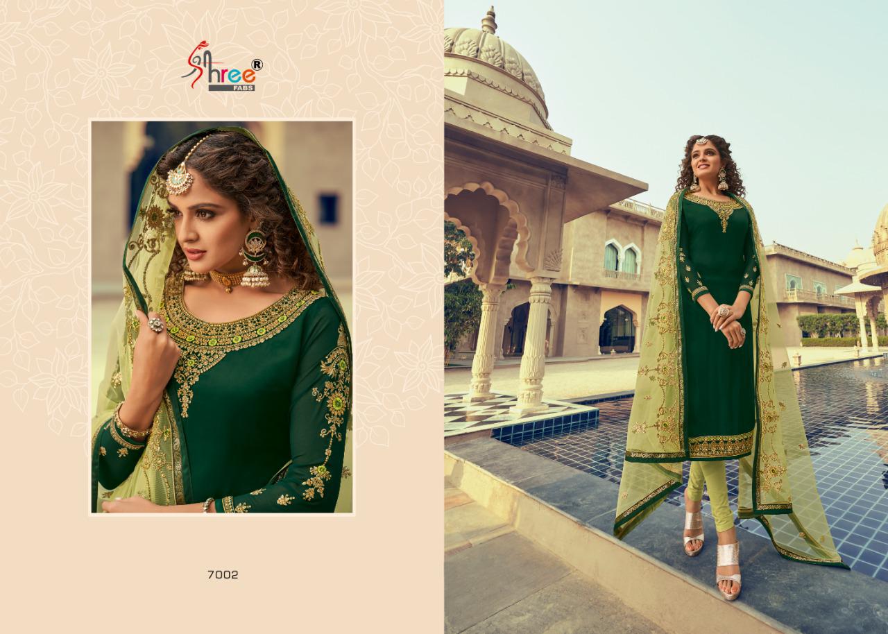 Tehzeeb Designer Georgette Salwar Kameez By Shree Fabs At Wholesale Rate In Surat