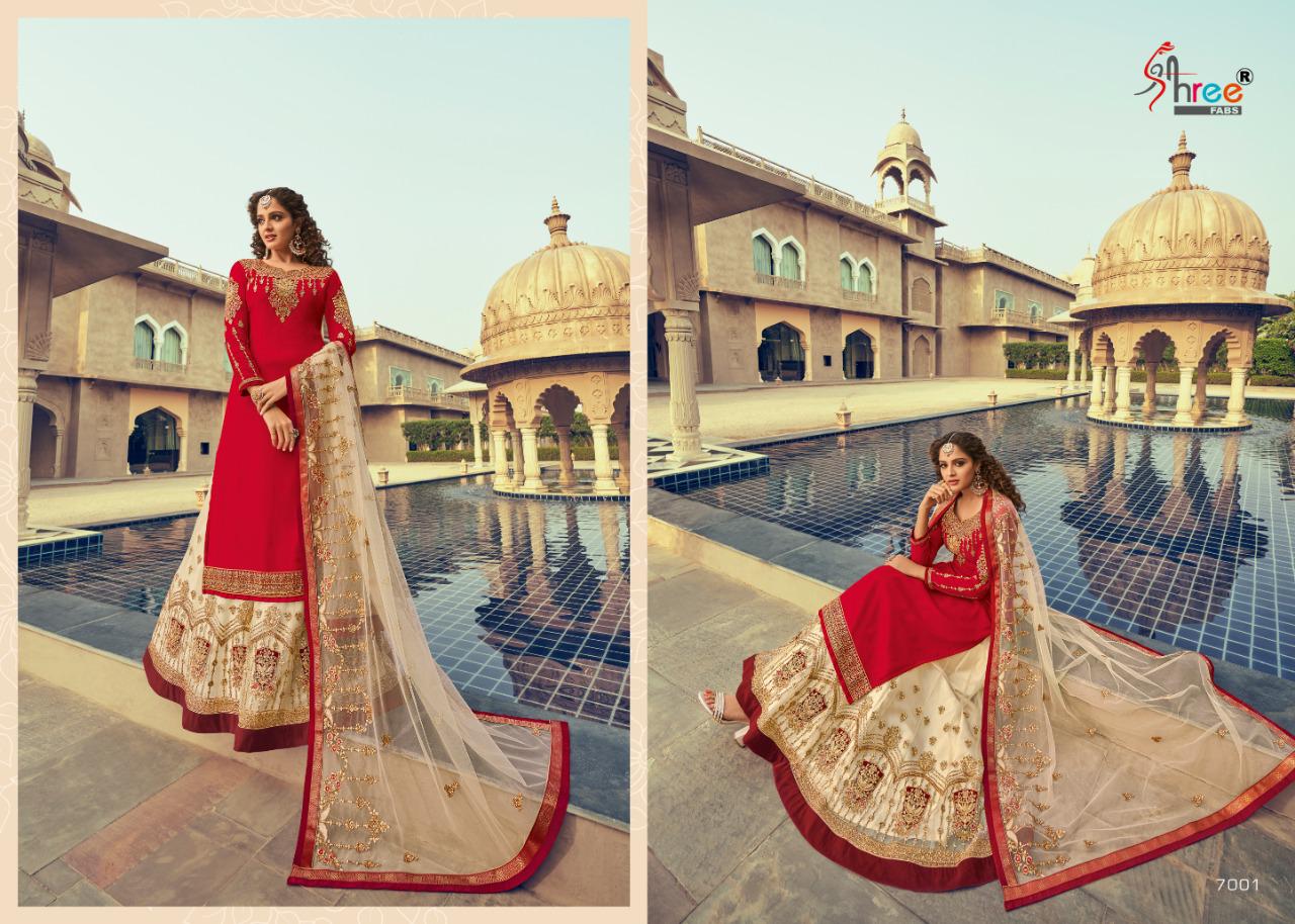 Tehzeeb Designer Georgette Salwar Kameez By Shree Fabs At Wholesale Rate In Surat