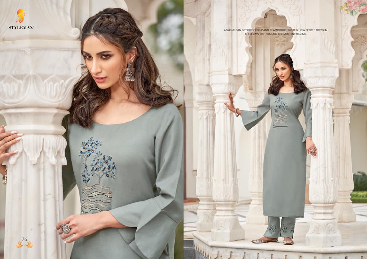 Ananya Vol-03 Rayon Kurti With Bottom By Stylemax At Wholesale Rate In Surat