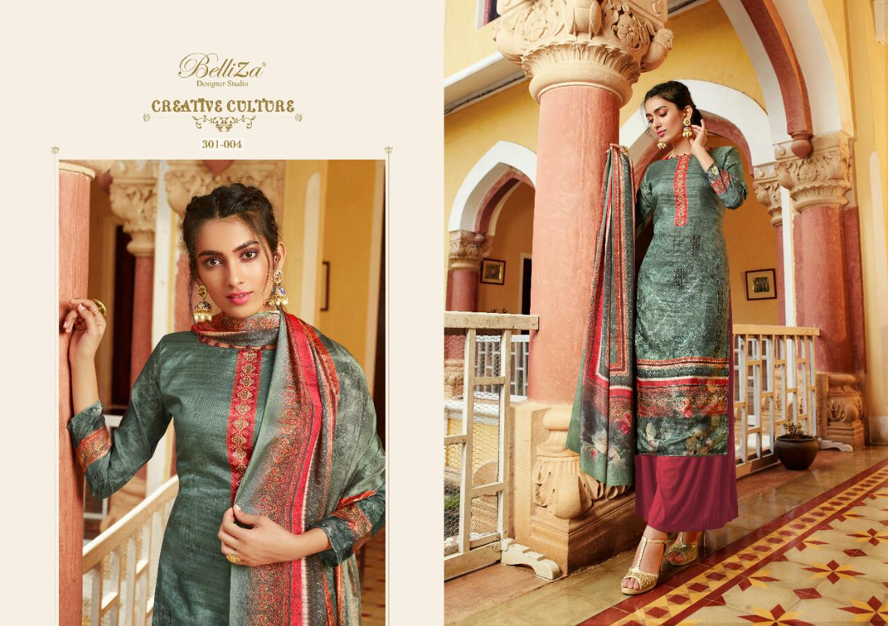 Navya Pure Kollam Silk Exclusive Designer Suits By Belliza Designer Studio