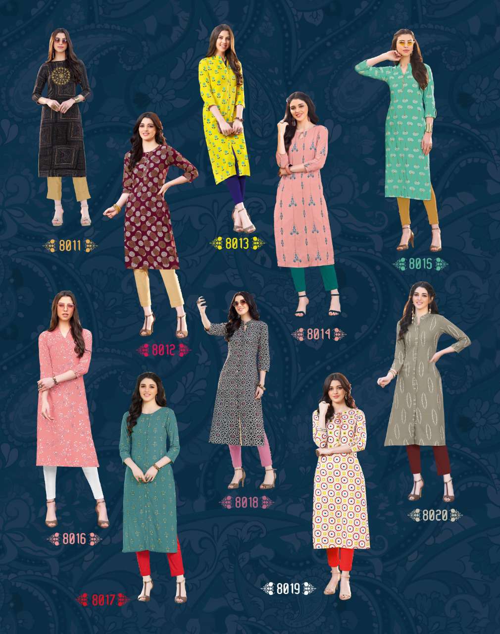 Garden City Vol-08 By Diya Trends Designer Kurtis At Wholesale Rate In Surat