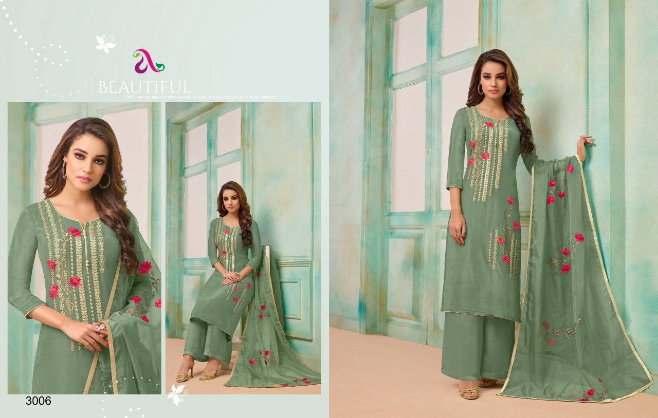 Angroop Plus Presents Anokhee Pure Upada Silk Embroidered Suits Collection Wholesale Rate In Surat