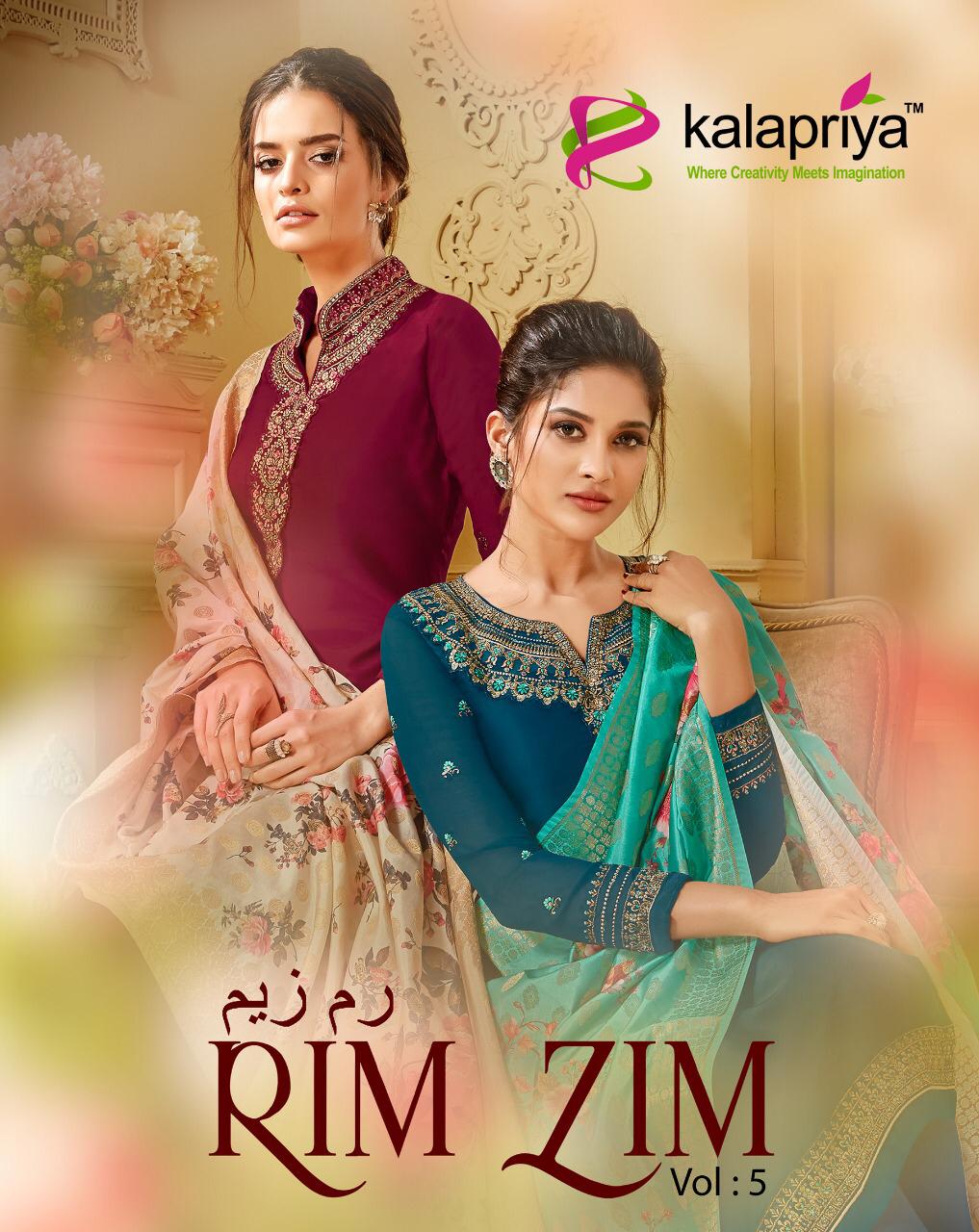 Rim Zim Vol-05 Party Wear Salwar Suit By Kalapriya At Wholesale Rate In Surat