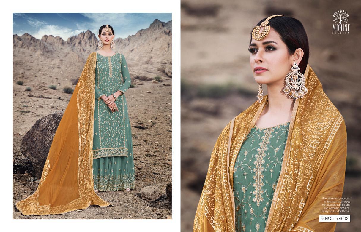 Mohini Fashion Presents Glamour Vol-74 By  74001 To 74006 Series Designer Wedding Collection