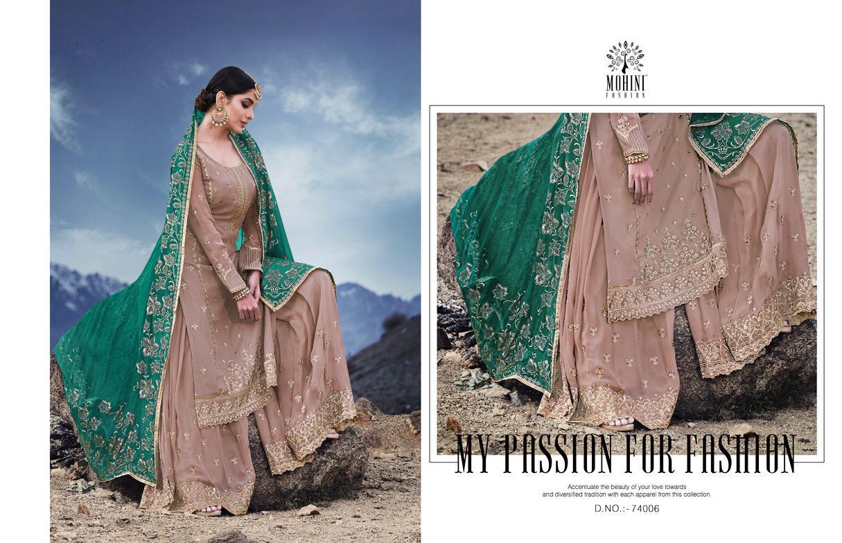 Mohini Fashion Presents Glamour Vol-74 By  74001 To 74006 Series Designer Wedding Collection