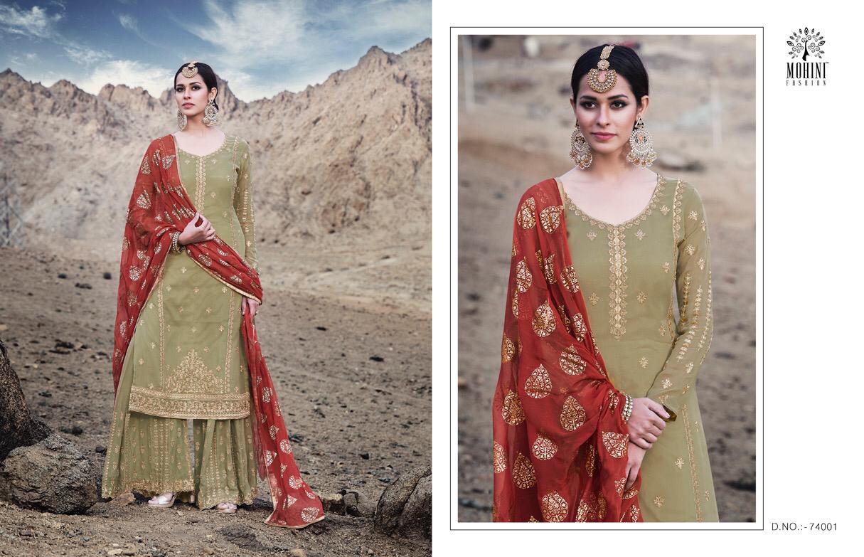 Mohini Fashion Presents Glamour Vol-74 By  74001 To 74006 Series Designer Wedding Collection