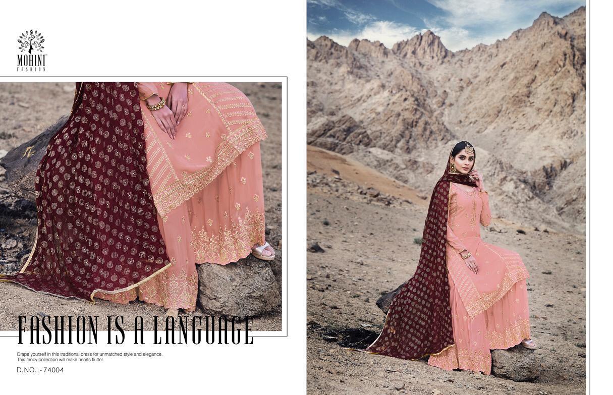 Mohini Fashion Presents Glamour Vol-74 By  74001 To 74006 Series Designer Wedding Collection