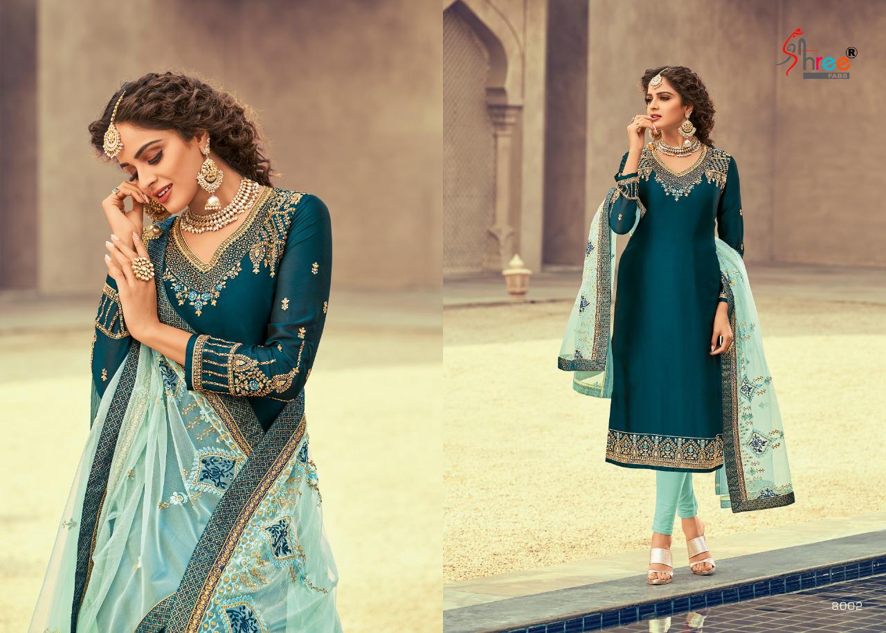 Florina Designer Embroidered Suits By Shree Fabs At Wholesale Rate In Surat