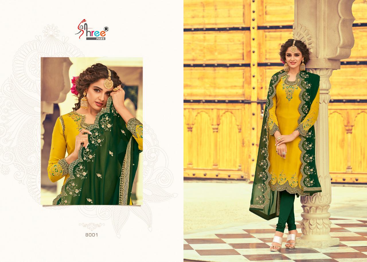 Florina Designer Embroidered Suits By Shree Fabs At Wholesale Rate In Surat