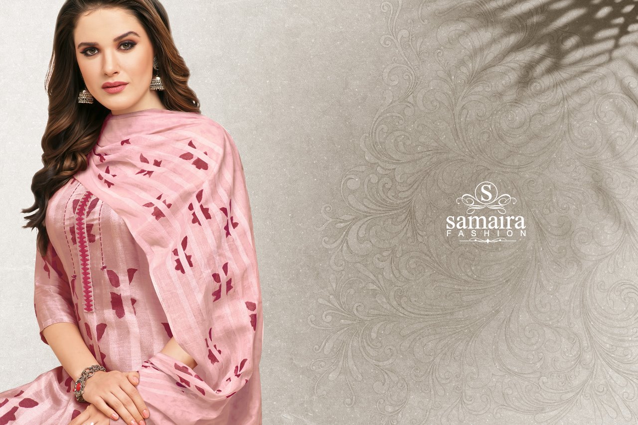 Adaah Digital Printed Dress Material By Samaira At Wholesale Rate In Surat