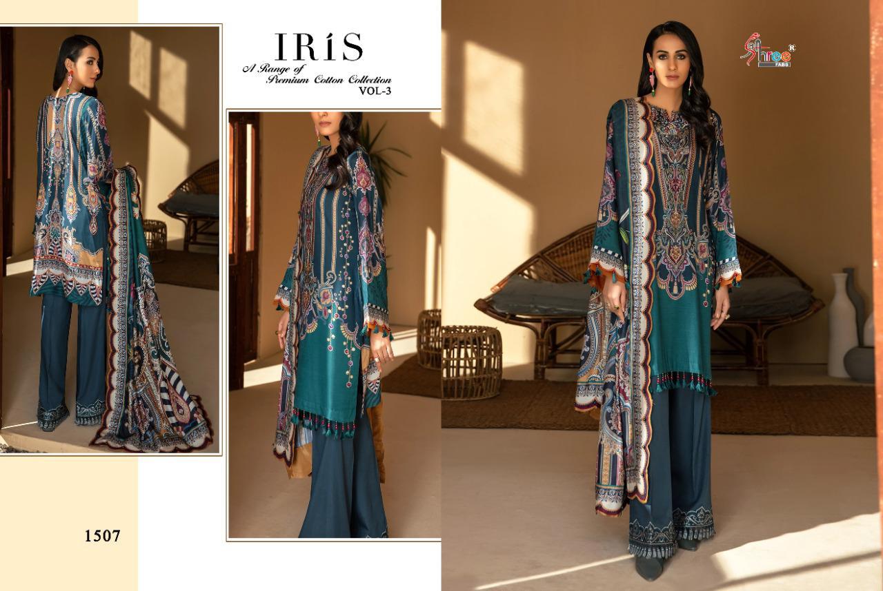 Iris Vol-03 Cotton Salwar Suits By Shree Fabs At Wholesale Rate In Surat