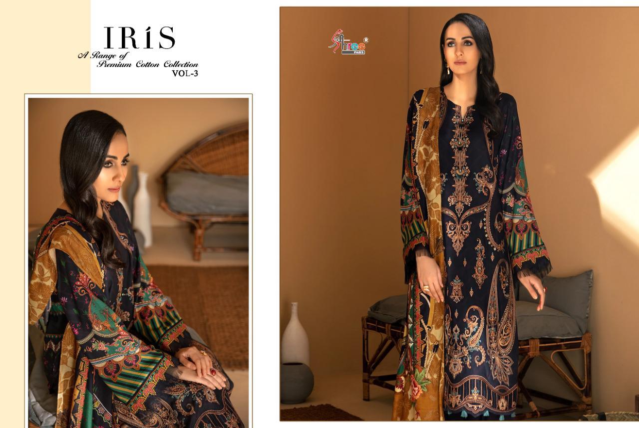 Iris Vol-03 Cotton Salwar Suits By Shree Fabs At Wholesale Rate In Surat