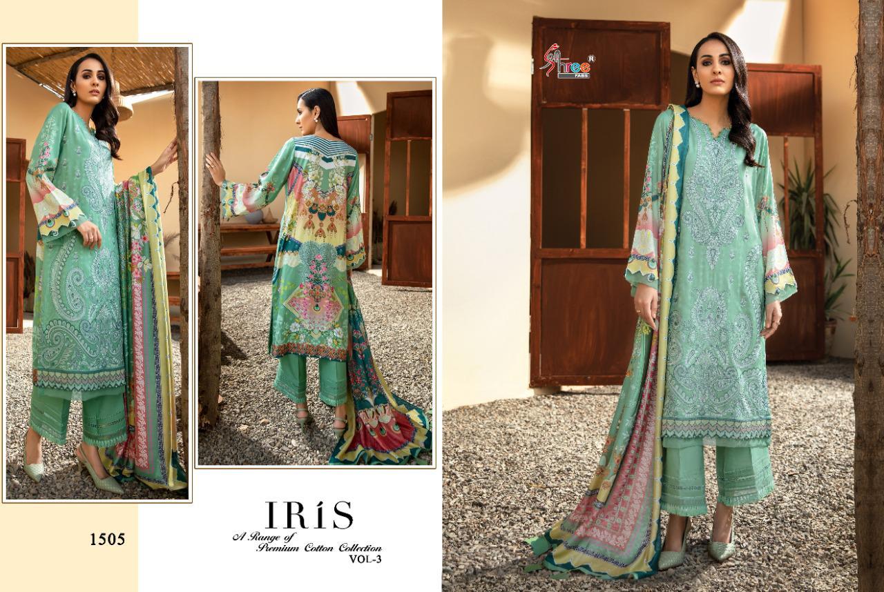 Iris Vol-03 Cotton Salwar Suits By Shree Fabs At Wholesale Rate In Surat