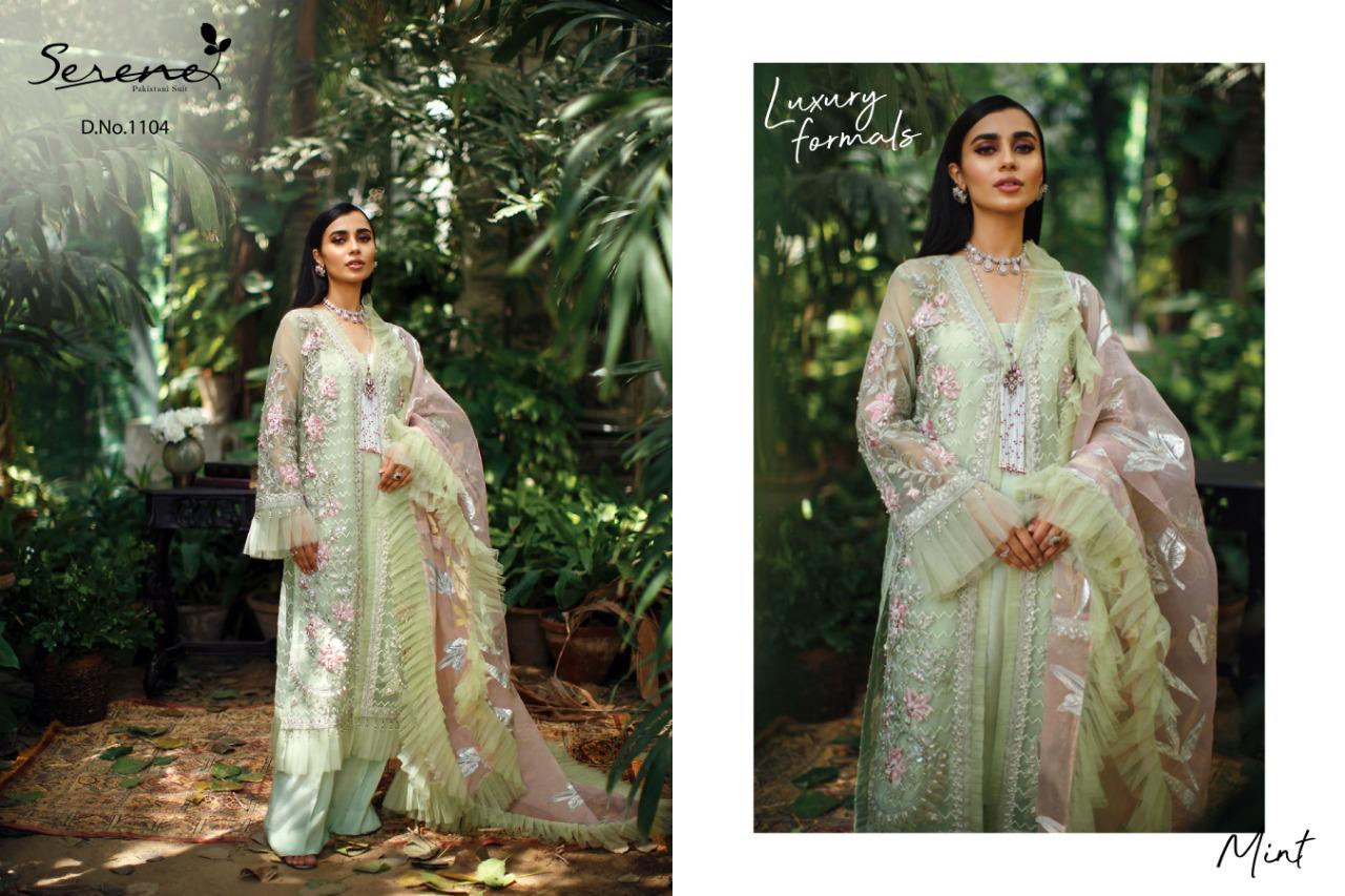 Alezea Pakistani Designer Suits By Serene At Wholesale Rate In Surat