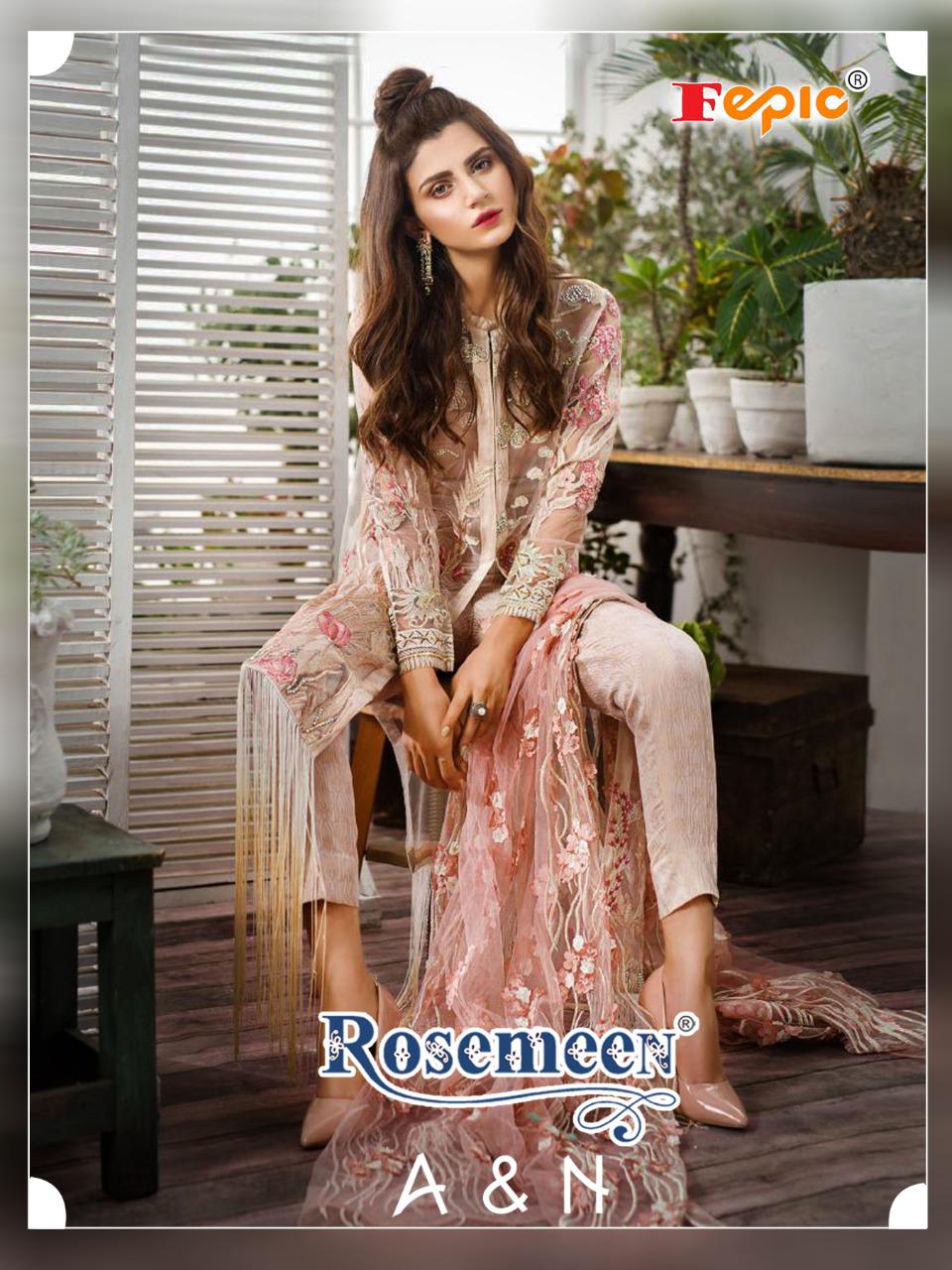 Rosemeen A&n Designer Salwar Suits By Fepic At Wholesale Rate In Surat