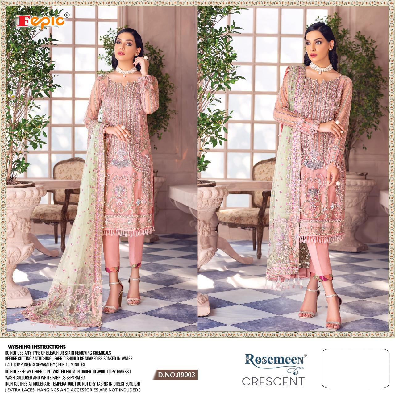 Rosemeen Cresent Pakistani Concept Salwar Suits By Fepic At Wholesale Rate In Surat