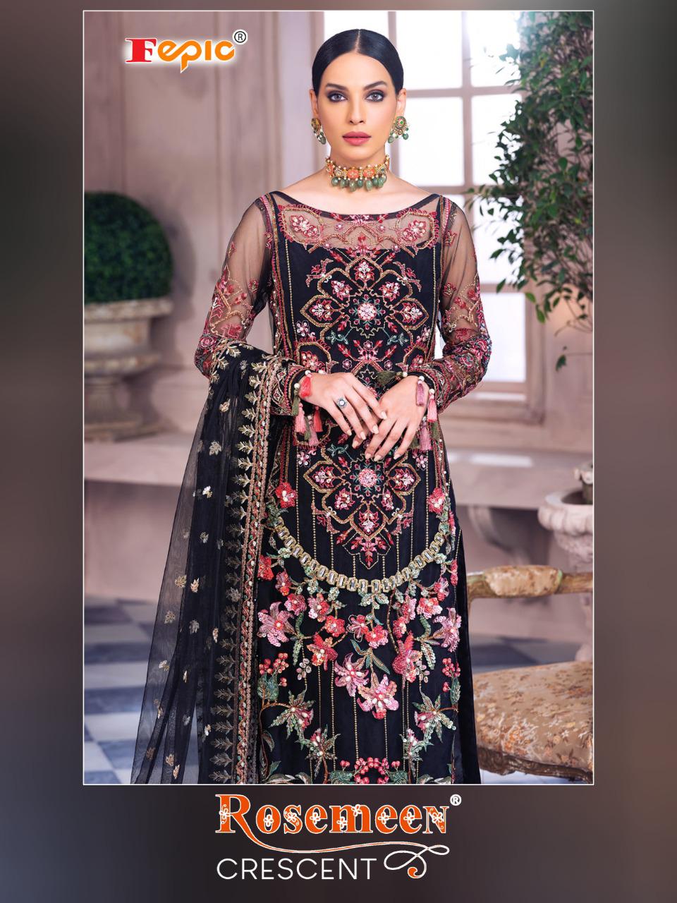 Rosemeen Cresent Pakistani Concept Salwar Suits By Fepic At Wholesale Rate In Surat