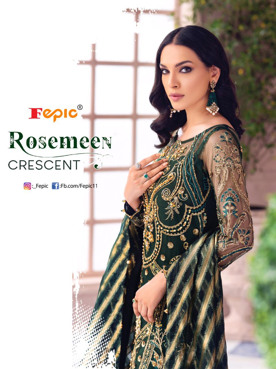 Rosemeen Cresent Pakistani Concept Salwar Suits By Fepic At Wholesale Rate In Surat