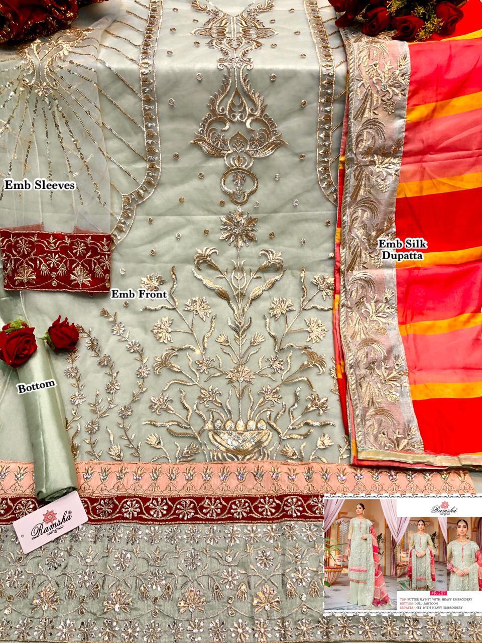 Ramsha 265 To 268 Series Vol-01 Suits By Ramsha At Wholesale Rate In Surat