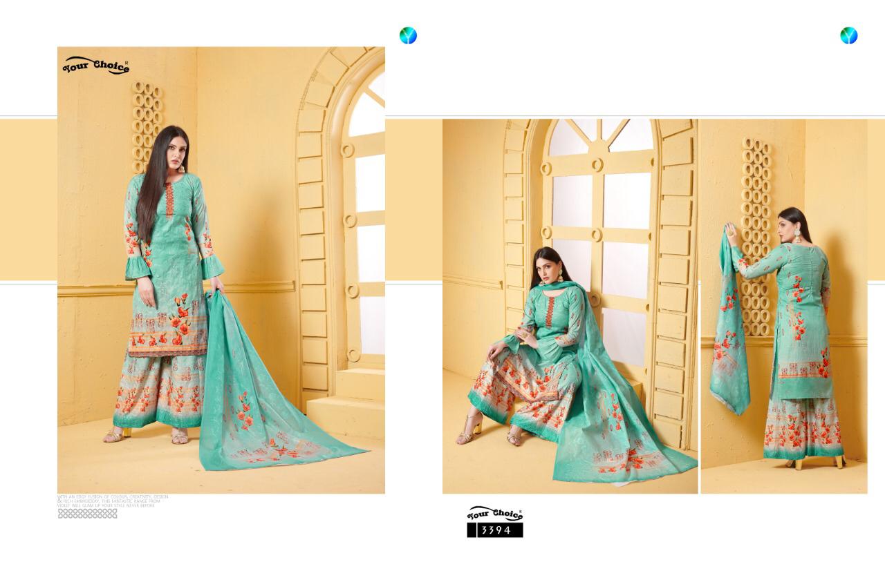 Your Choice Presents Digital Sarara Salwar Suits Wholesale Rate In Surat