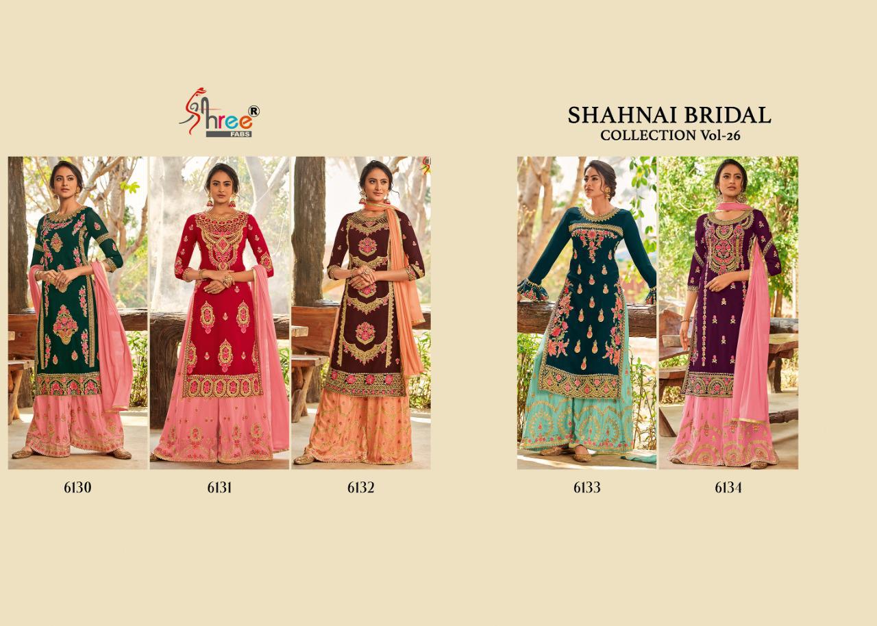 Shahnai Bridal Collection Vol-26 Designer Dress Material By Shree Fabs At Wholesale Rate In Surat