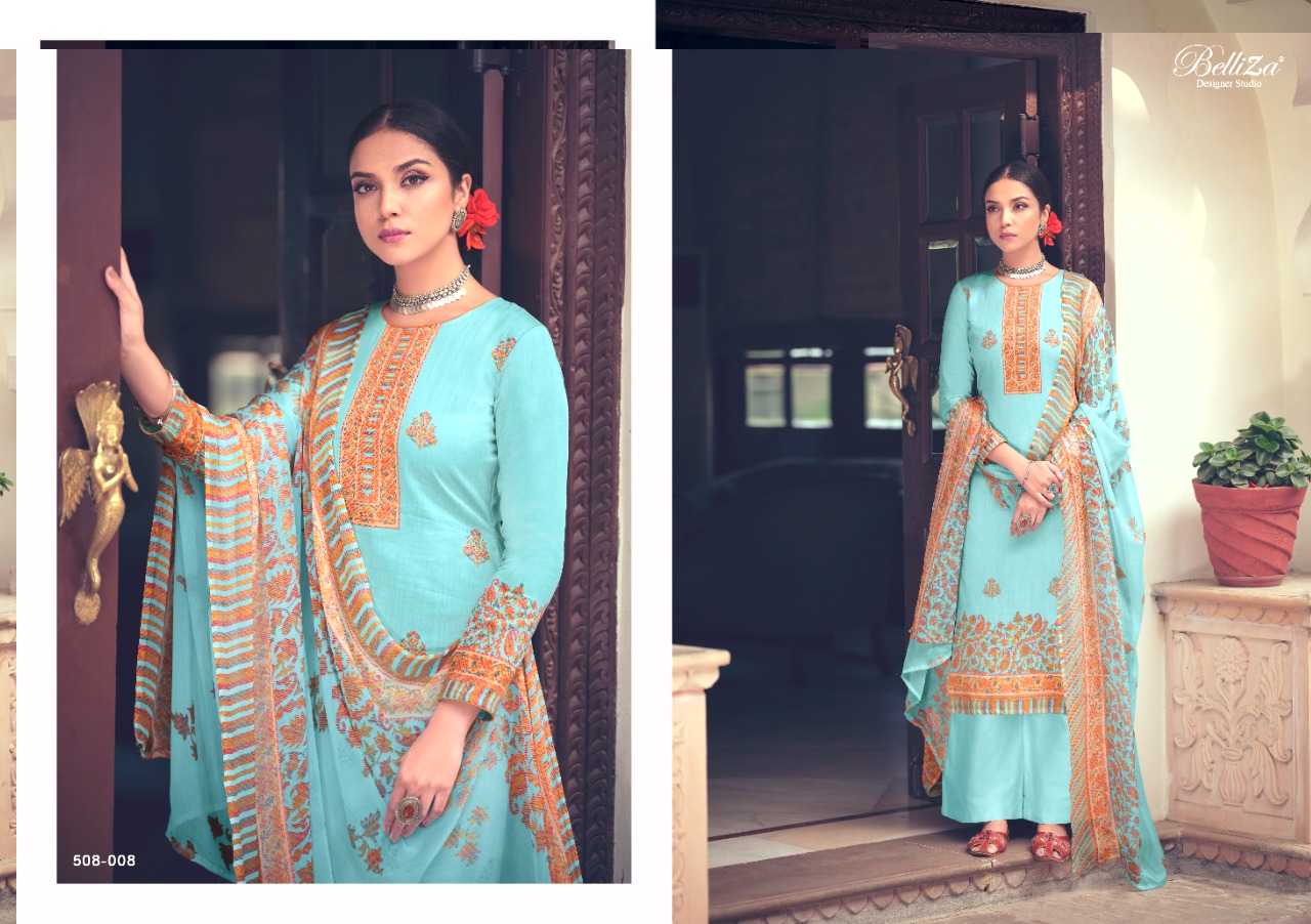 Swara Pure Jam Cotton Salwar Suits By Belliza Fashion Studio At Wholesale Rate In Surat