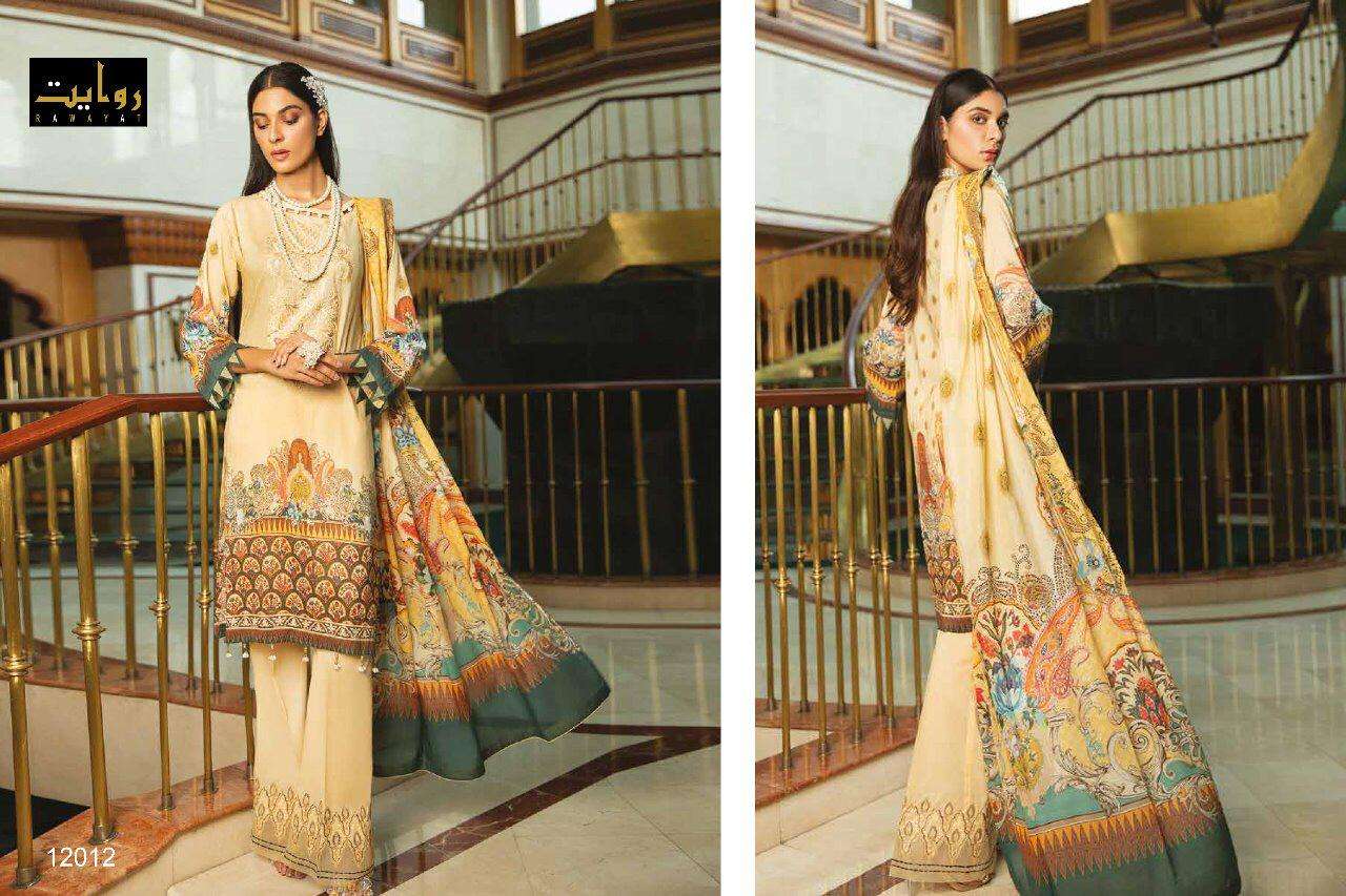 Binaaz 12007 To 12012 Series Designner Pakistani Salwar Suits By Rawayat At Wholesale Rate In Surat