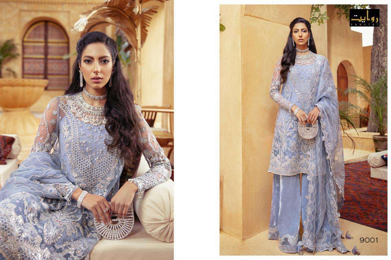  Rawayat Presents Imrozia Vol-3 Designer Suits Pakistani suit wholesale rate in Surat- Sai Dresses