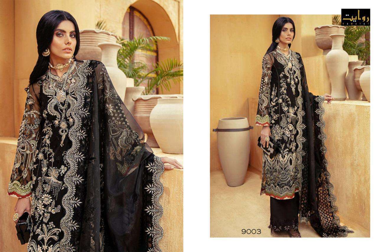  Rawayat Presents Imrozia Vol-3 Designer Suits Pakistani suit wholesale rate in Surat- Sai Dresses